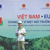 Посол и глава представительства ЕС во Вьетнаме Жюльен Герье выступает на Дне Вьетнама и ЕС в городе Халонг, провинция Куангнинь, 12 мая. (Фото: baotintuc.vn)