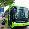 Автобус Vinbus в городском районе Vinhomes Smart City (Фото: ВИA)