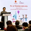 Le Truong Hien Hoa, subdirector del Departamento de Turismo municipal, habló en la cita (Fuente: VNA)