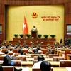 Los diputados de la Asamblea Nacional (AN) de Vietnam de la XV Legislatura evalúan la situación de la ejecución del presupuesto estatal para 2024 (Fuente: VNA)