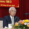 Khamphanh Pheuyavong, jefe de la Comisión de Propaganda y Educación del Comité Central del Partido Popular Revolucionario de Laos (Fuente: VNA)