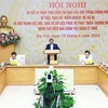 Le Premier ministre Pham Minh Chinh lors de la conférence. Photo:! VNA