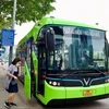 Un bus Vinbus desservant la ligne Long Biên-Bo Hô-Vinhomes Smart City. Photo : VNA
