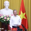 Le président Tô Lâm s’exprime à la réunion du Comité central de pilotage de la réforme judiciaire, à Hanoi, le 31 juillet. Photo : VNA