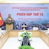 Le Premier ministre Pham Minh Chinh s’exprime lors de la 13e réunion du comité de pilotage de l’État pour les principaux projets nationaux de transport, à Hanoi, le 8 août. Photo : VNA