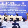 Vue de la conférence de presse, à Hanoi, le 30 septembre. Photo : VNA