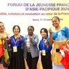 Le Forum de la jeunesse francophone d'Asie-Pacifique, tenu en septembre 2024 à Hanoï, a réuni des dizaines de délégués vietnamiens et étrangers. Photo : OIF