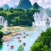 La cascade de Ban Giôc est un site patrimonial situé dans le géoparc mondial Non Nuoc Cao Bang. Photo : VNA