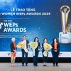 Vue de la cérémonie de remise des prix WEPs 2024, à Hanoi, le le 28 novembre. Photo: VNA