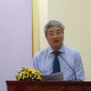 Pham Binh An, directeur adjoint de l'Institut d'études pour le développement de Hô Chi Minh-Ville, prend la parole lors de la conférence scientifique "Vieillissement de la population et politiques d'adaptation au vieillissement de la population à Hô Chi Minh-Ville", organisée le 11 décembre à Hô Chi Minh-Ville.