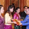 Vice President Doan meets Lao students