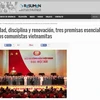 Argentine media commends 12th National Party Congress 