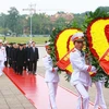 Leaders pay tribute to President Ho Chi Minh 