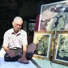 Artist known for aluminium chiselled paintings 