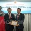ASEAN-Korea Centre’s former chief acknowledged with insignia