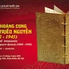 Nguyen Dynasty gold books on display 