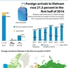 Foreign arrivals to Vietnam rise 21.3 percent in H1