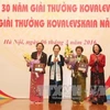 Ceremony marks 30 years of Kovalevskaia Prize in Vietnam 