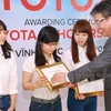 Asia Foundation scholarships granted to 12th grade female students 