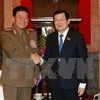 President Truong Tan Sang welcomes DPRK defence leader