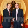 Politburo member welcomes Japanese Upper House leader 