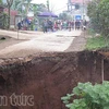 Households evacuated due to sink hole