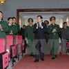 President visits Military Academy of Logistics