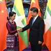Chinese President meets Myanmar State Counsellor 