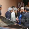 Party leader meets Japanese Emperor, Empress