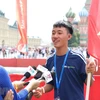 Vietnamese kids join football event on Red Square