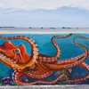 Mural paintings convey message of safeguarding sea