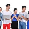 The youth use social networks frequently and post almost every activity on the networks (Photo: VietnamPlus)