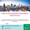 Hanoi's socio-economic development indices in 2022