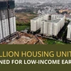 1 million housing units planned for low-income earners