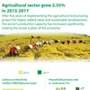 Agricultural sector grew 2.55% in 2013-2017