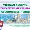 (Interactive) Vietnam recognises vaccine passports from 72 countries/territories