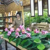 Artist utilising lotus to add charm to Vietnamese handicrafts