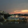 Huong river, Truong Tien bridge by night