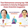 Two Vietnamese among top 100 scientists in Asia