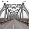 Hanoi bridges empty as people practice physical distancing 