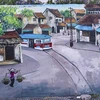 Murals beautify old dyke in Hanoi