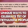 Unique ways to celebrate Lunar New Year of Vietnamese people