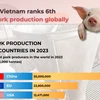 Vietnam ranks 6th in pork production globally