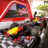 Formula One racing car on display in Hanoi