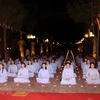 Buddhist ritual prays for peace