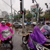 Downpour causes traffic congestion in Hanoi