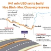 941 mln USD set to build Hoa Binh- Moc Chau expressway