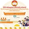 999 delegates officially attend the IX Congress of the VFF