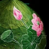 Paintings on lotus leaves