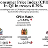 Consumer Price Index (CPI) in Q1 increases 0.29%